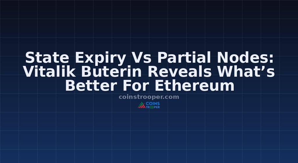 State Expiry Vs Partial Nodes: Vitalik Buterin Reveals What’s Better For Ethereum