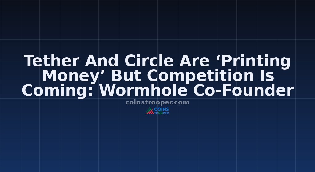 Tether And Circle Are ‘Printing Money’ But Competition Is Coming: Wormhole Co-Founder