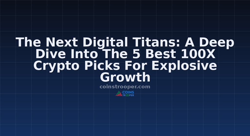 The Next Digital Titans: A Deep Dive Into The 5 Best 100X Crypto Picks For Explosive Growth