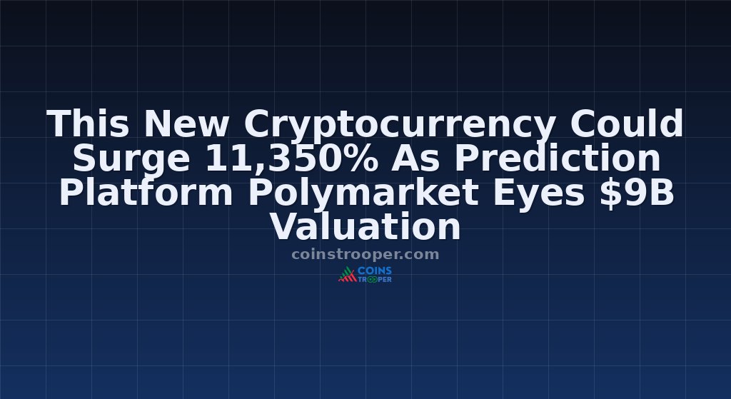 This New Cryptocurrency Could Surge 11,350% As Prediction Platform Polymarket Eyes $9B Valuation