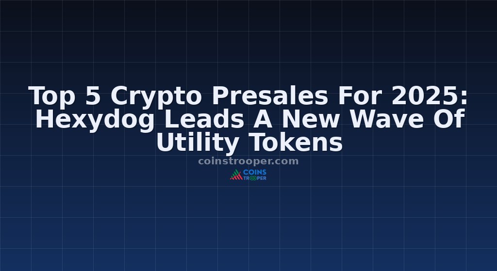 Top 5 Crypto Presales For 2025: Hexydog Leads A New Wave Of Utility Tokens