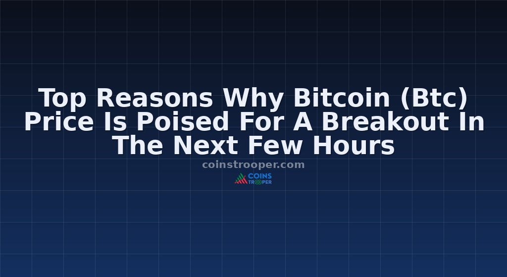Top Reasons Why Bitcoin (Btc) Price Is Poised For A Breakout In The Next Few Hours