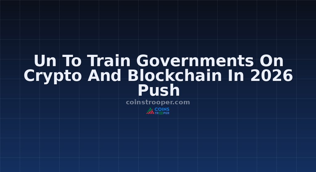 Un To Train Governments On Crypto And Blockchain In 2026 Push