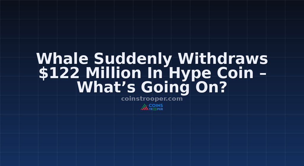 Whale Suddenly Withdraws $122 Million In Hype Coin – What’s Going On?