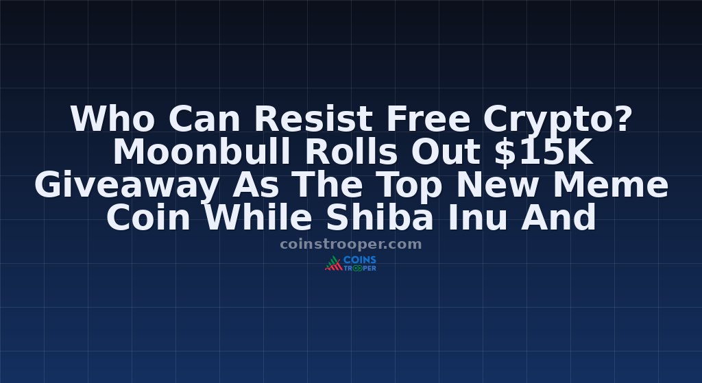Who Can Resist Free Crypto? Moonbull Rolls Out $15K Giveaway As The Top New Meme Coin While Shiba Inu And Apecoin Rally