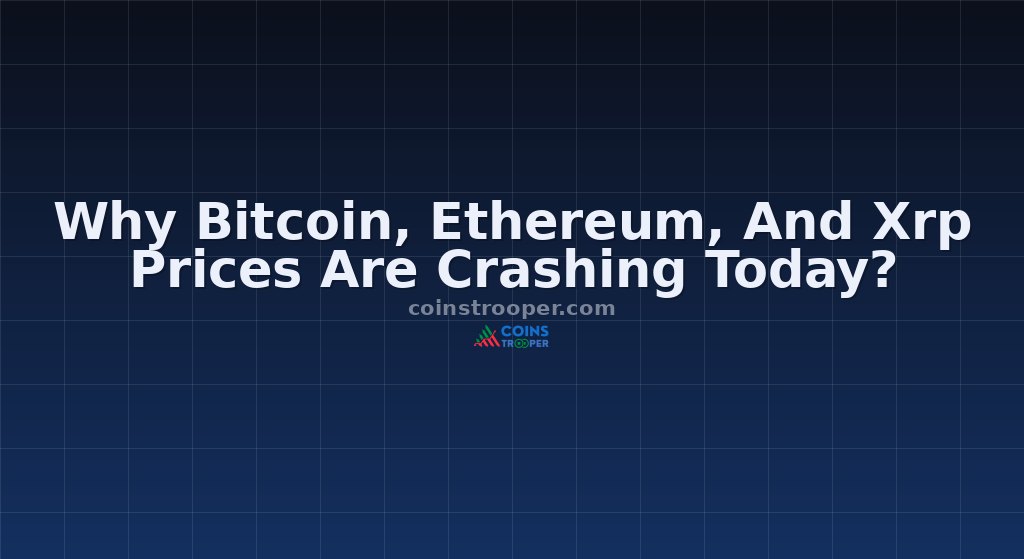 Why Bitcoin, Ethereum, And Xrp Prices Are Crashing Today?