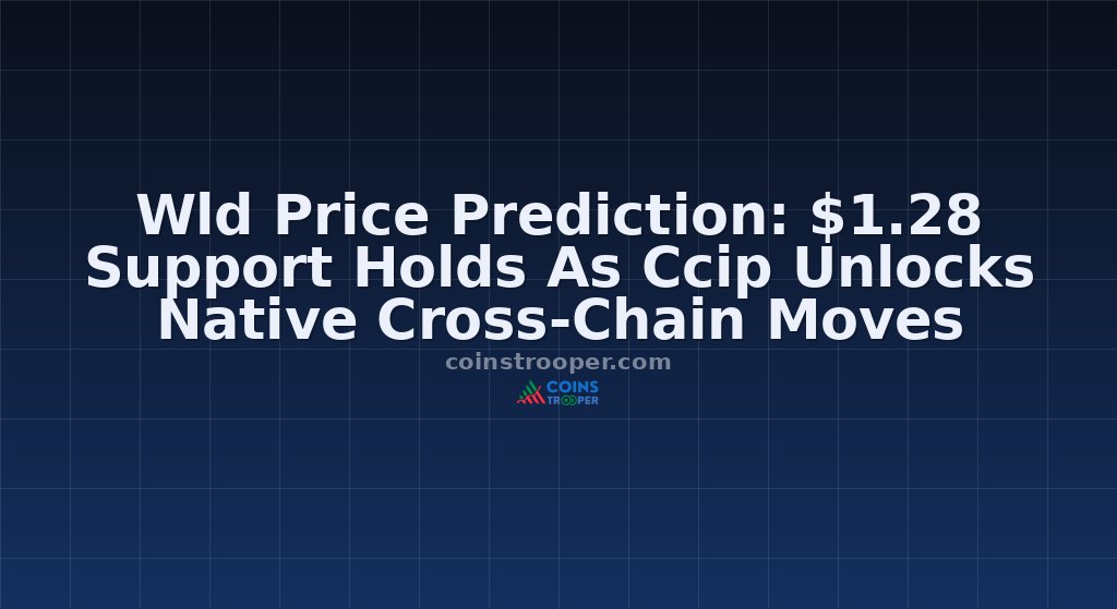 Wld Price Prediction: $1.28 Support Holds As Ccip Unlocks Native Cross-Chain Moves