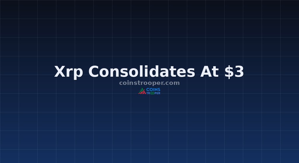 Xrp Consolidates At $3