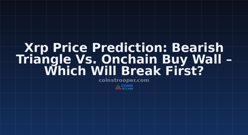 Xrp Price Prediction: Bearish Triangle Vs. Onchain Buy Wall – Which Will Break First?