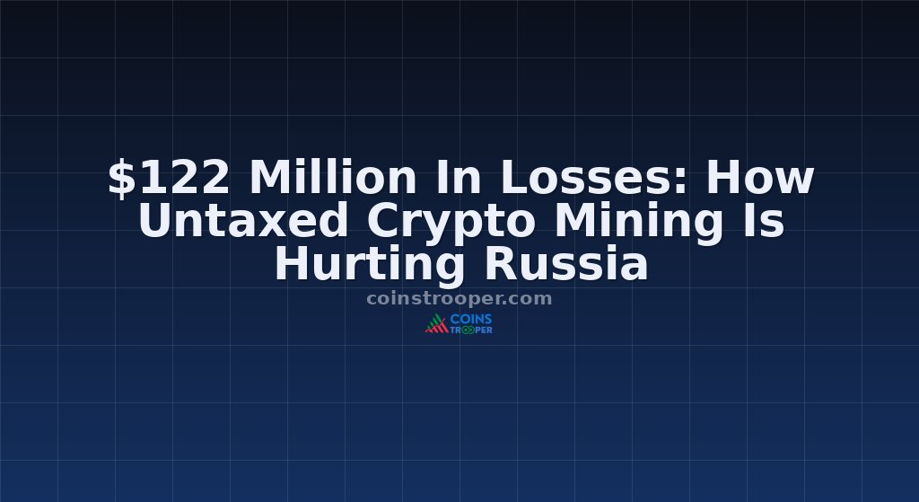 $122 Million In Losses: How Untaxed Crypto Mining Is Hurting Russia