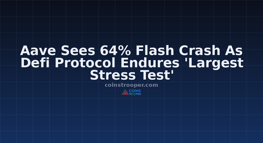 Aave Sees 64% Flash Crash As Defi Protocol Endures 'Largest Stress Test'