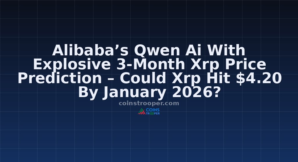 Alibaba’s Qwen Ai With Explosive 3-Month Xrp Price Prediction – Could Xrp Hit $4.20 By January 2026?