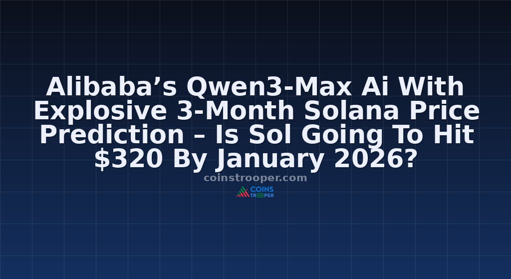 Alibaba’s Qwen3-Max Ai With Explosive 3-Month Solana Price Prediction – Is Sol Going To Hit $320 By January 2026?