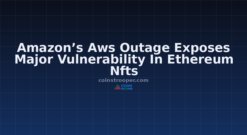 Amazon’s Aws Outage Exposes Major Vulnerability In Ethereum Nfts