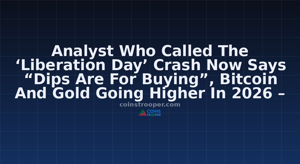 Analyst Who Called The ‘Liberation Day’ Crash Now Says “Dips Are For Buying”, Bitcoin And Gold Going Higher In 2026 – Top Crypto To Buy Today?