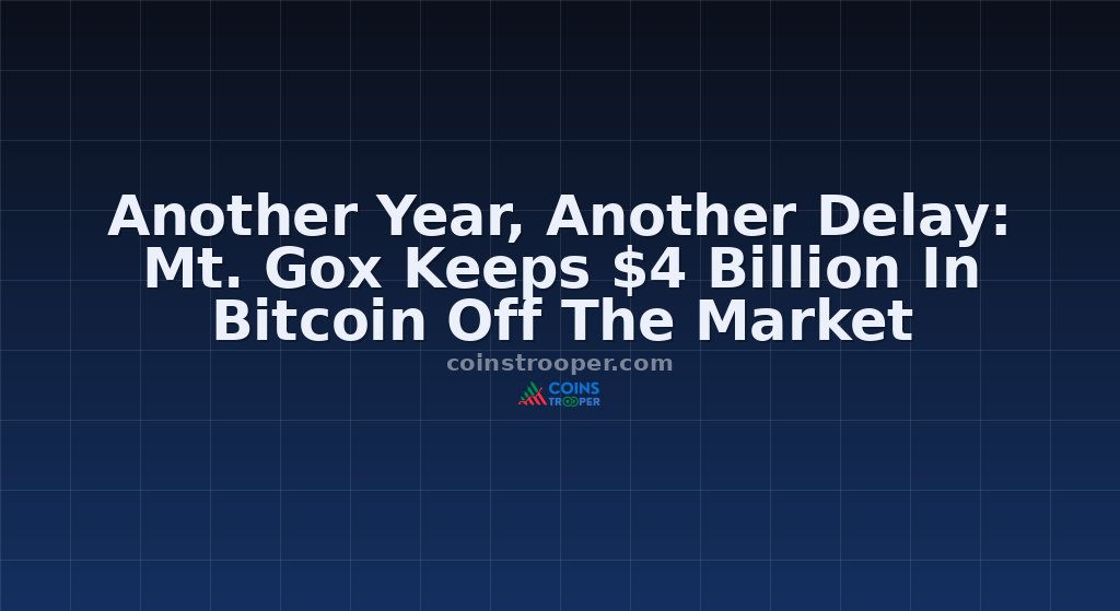 Another Year, Another Delay: Mt. Gox Keeps $4 Billion In Bitcoin Off The Market
