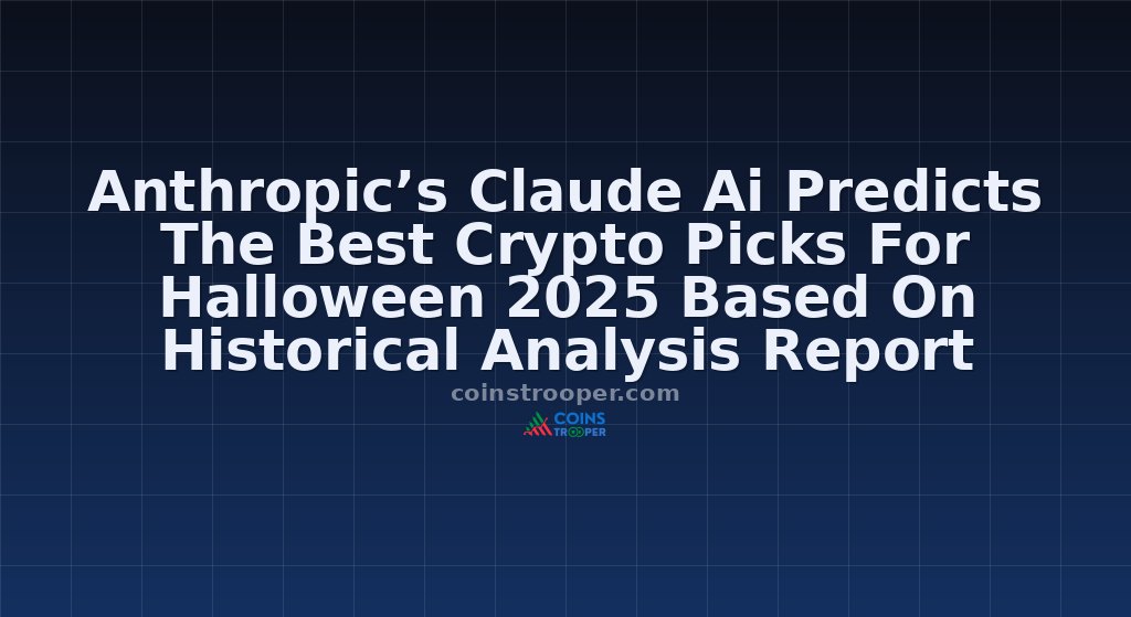Anthropic’s Claude Ai Predicts The Best Crypto Picks For Halloween 2025 Based On Historical Analysis Report 