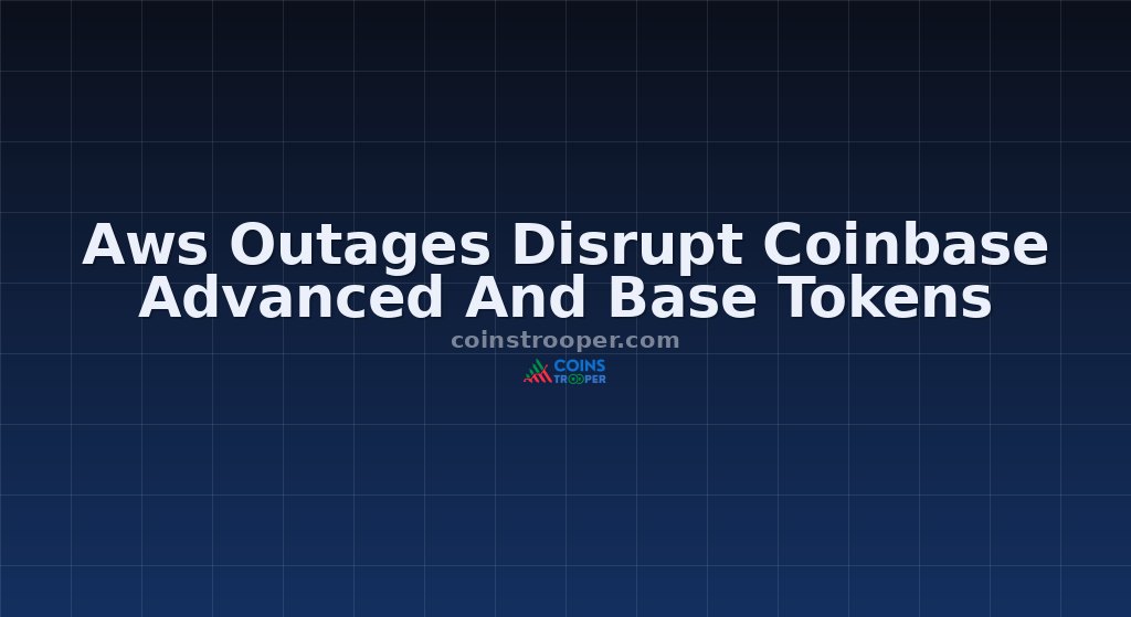 Aws Outages Disrupt Coinbase Advanced And Base Tokens