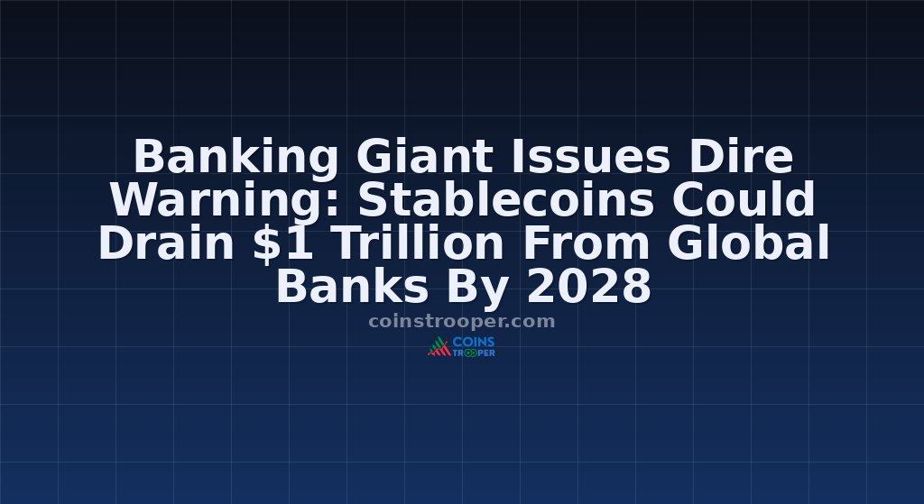 Banking Giant Issues Dire Warning: Stablecoins Could Drain $1 Trillion From Global Banks By 2028