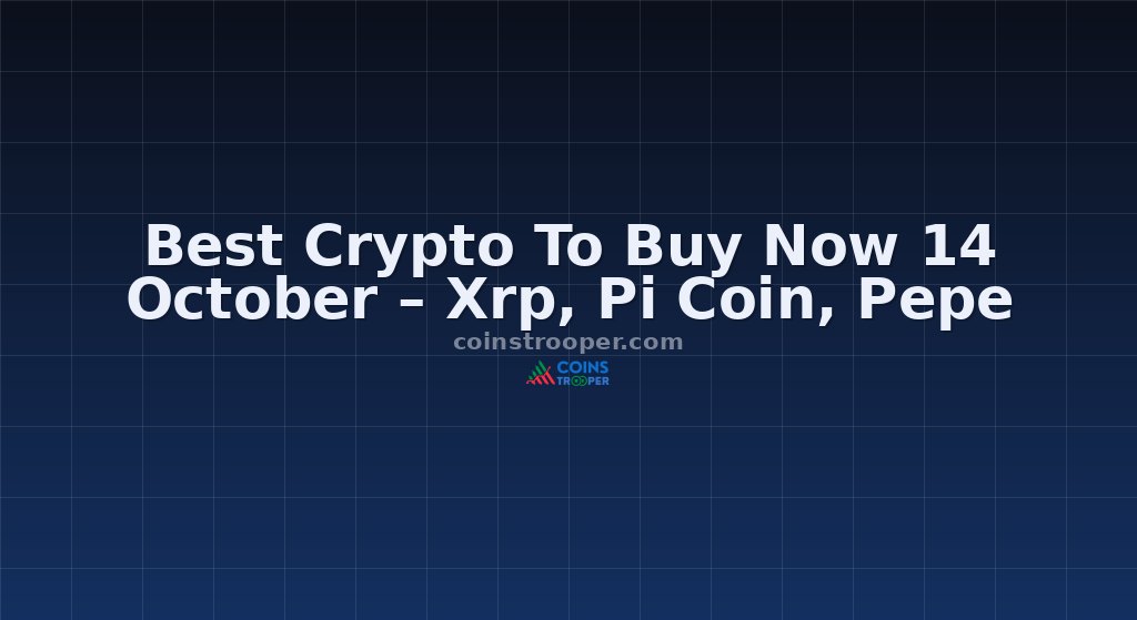 Best Crypto To Buy Now 14 October – Xrp, Pi Coin, Pepe