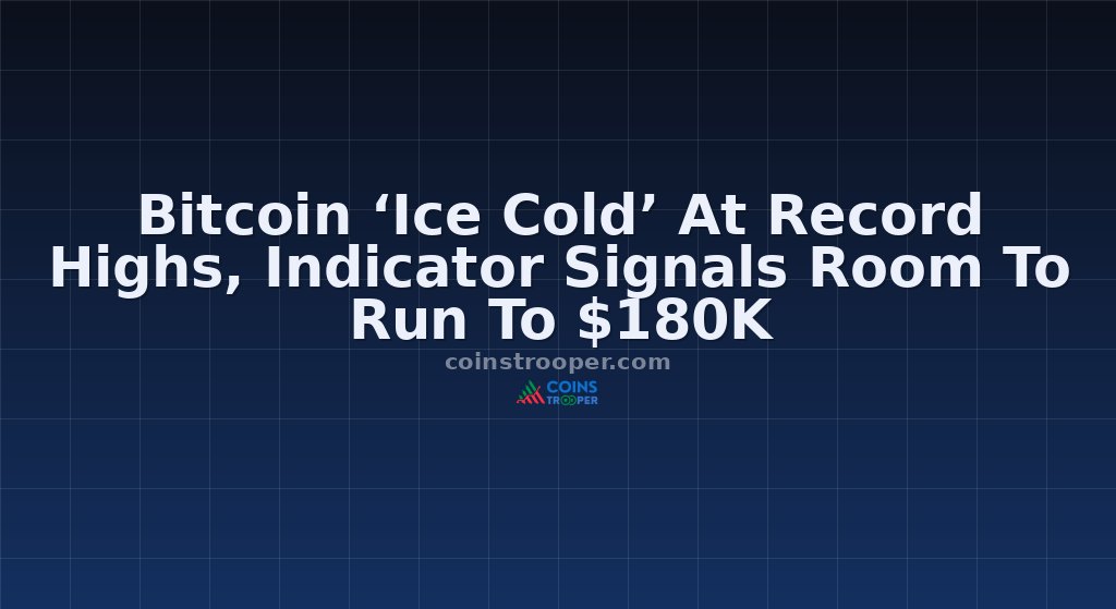 Bitcoin ‘Ice Cold’ At Record Highs, Indicator Signals Room To Run To $180K