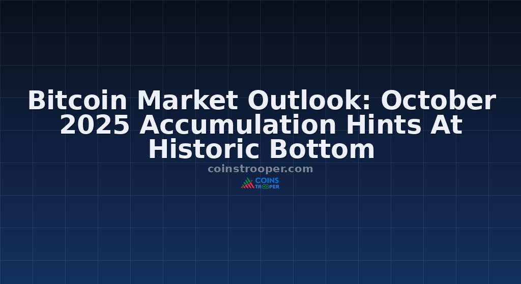 Bitcoin Market Outlook: October 2025 Accumulation Hints At Historic Bottom