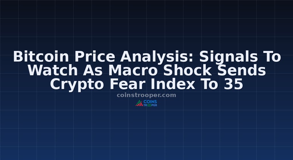 Bitcoin Price Analysis: Signals To Watch As Macro Shock Sends Crypto Fear Index To 35