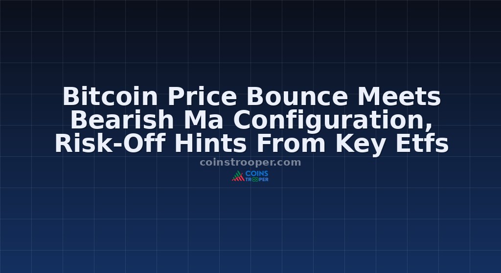 Bitcoin Price Bounce Meets Bearish Ma Configuration, Risk-Off Hints From Key Etfs