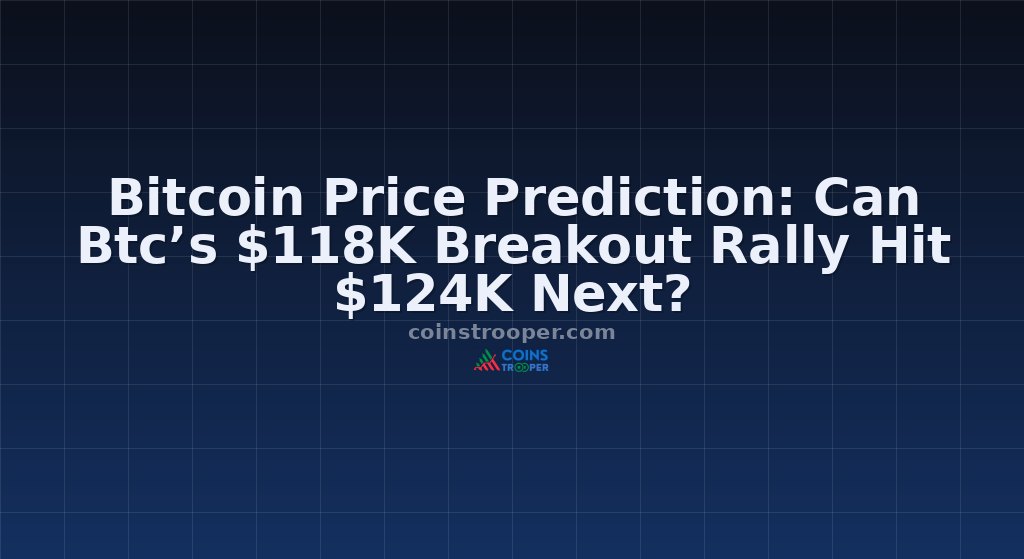 Bitcoin Price Prediction: Can Btc’s $118K Breakout Rally Hit $124K Next?