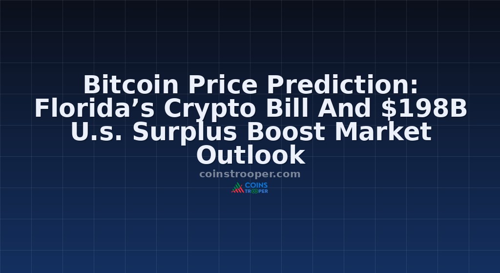 Bitcoin Price Prediction: Florida’s Crypto Bill And $198B U.s. Surplus Boost Market Outlook