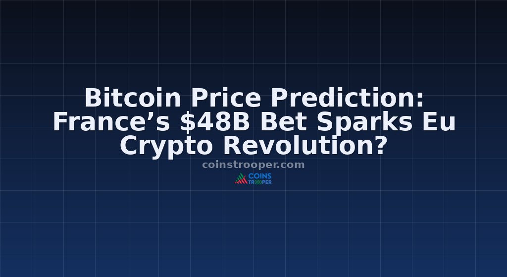 Bitcoin Price Prediction: France’s $48B Bet Sparks Eu Crypto Revolution?