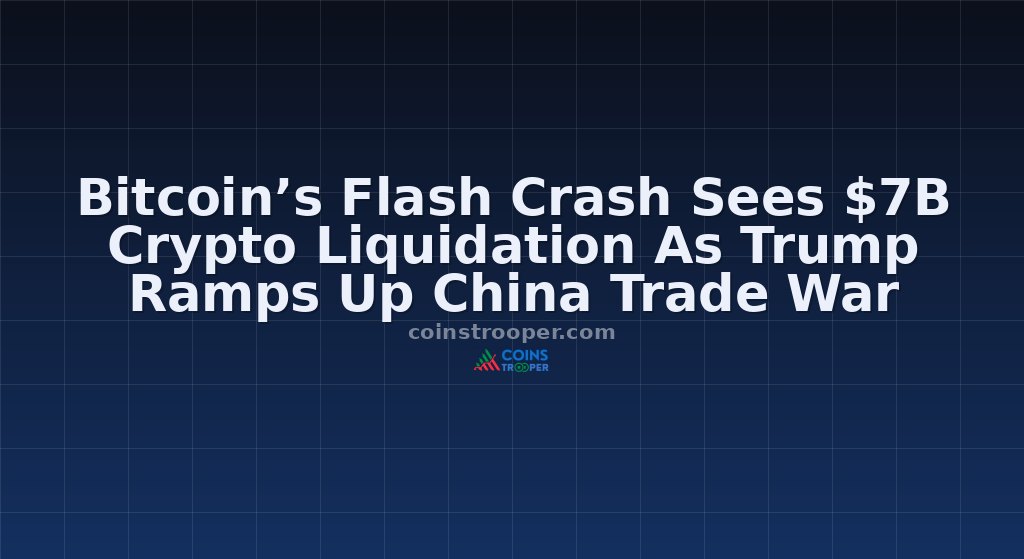 Bitcoin’s Flash Crash Sees $7B Crypto Liquidation As Trump Ramps Up China Trade War