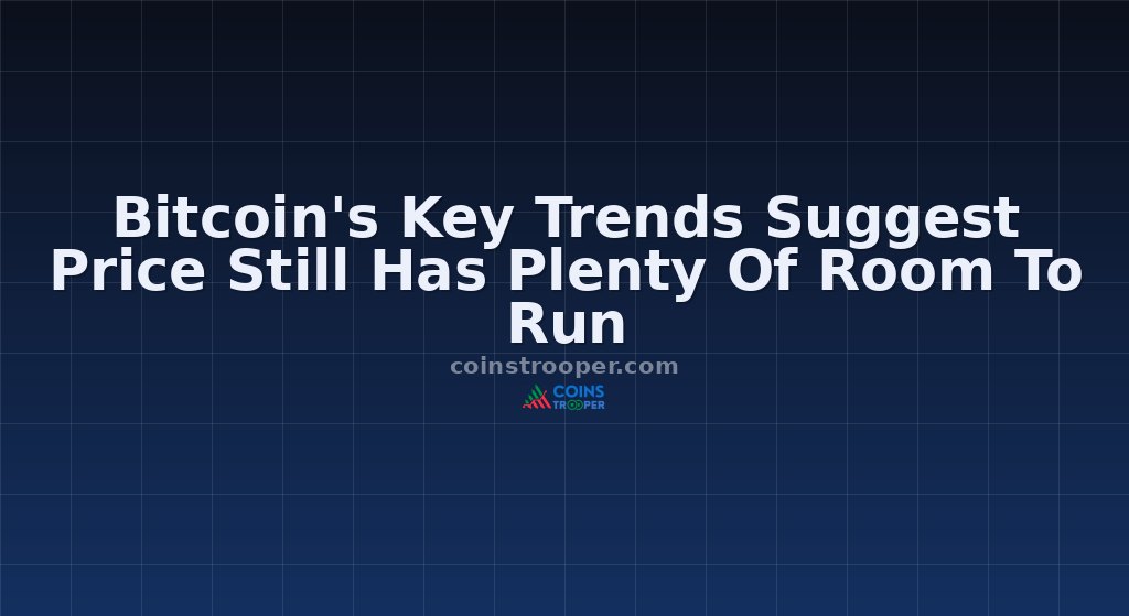 Bitcoin's Key Trends Suggest Price Still Has Plenty Of Room To Run
