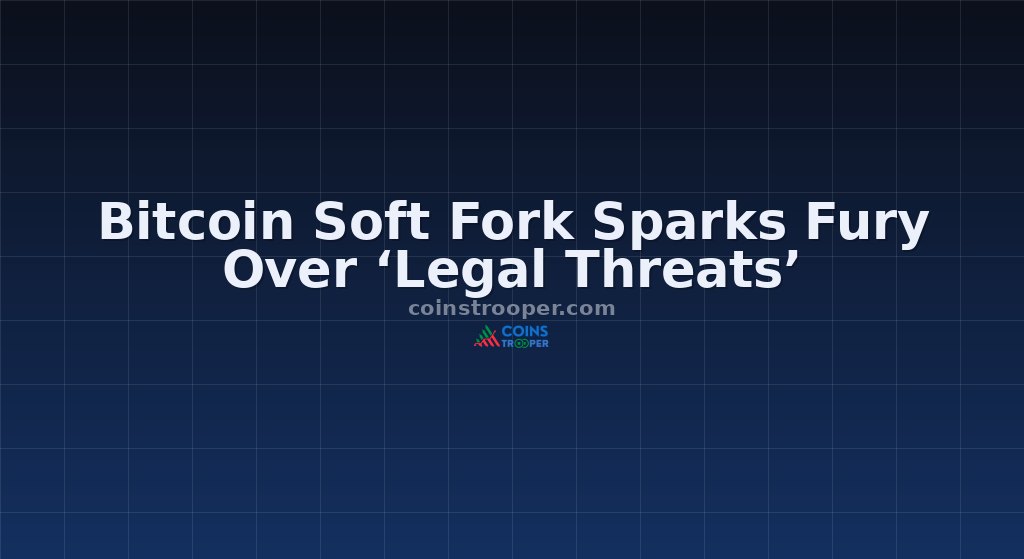 Bitcoin Soft Fork Sparks Fury Over ‘Legal Threats’