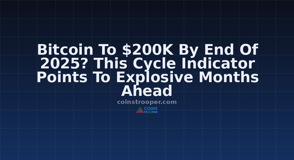 Bitcoin To $200K By End Of 2025? This Cycle Indicator Points To Explosive Months Ahead