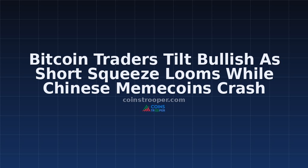 Bitcoin Traders Tilt Bullish As Short Squeeze Looms While Chinese Memecoins Crash