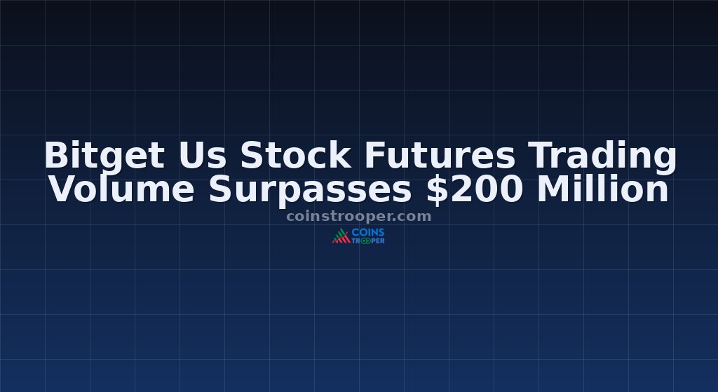 Bitget Us Stock Futures Trading Volume Surpasses $200 Million