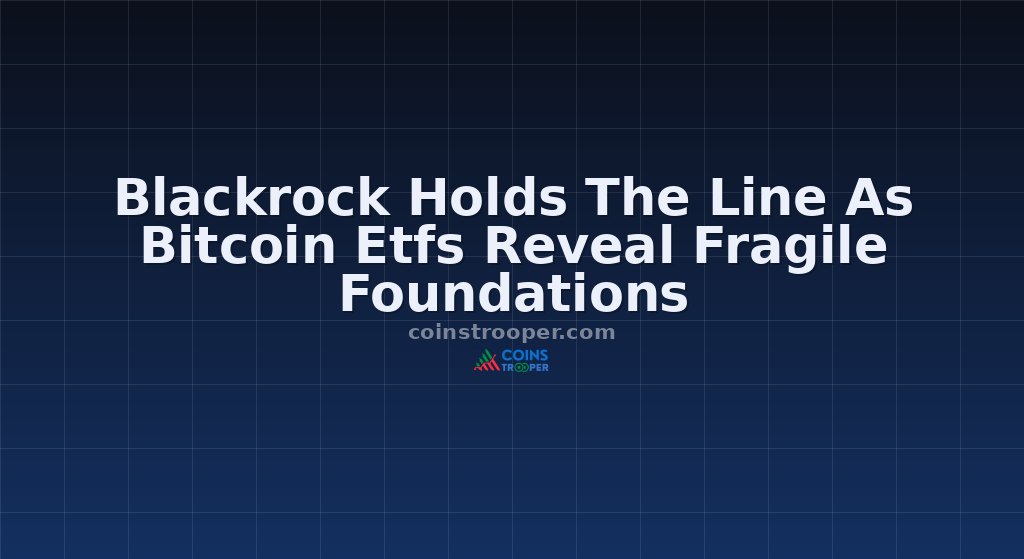 Blackrock Holds The Line As Bitcoin Etfs Reveal Fragile Foundations