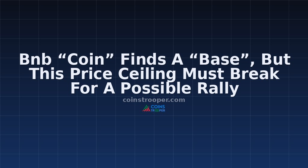 Bnb “Coin” Finds A “Base”, But This Price Ceiling Must Break For A Possible Rally