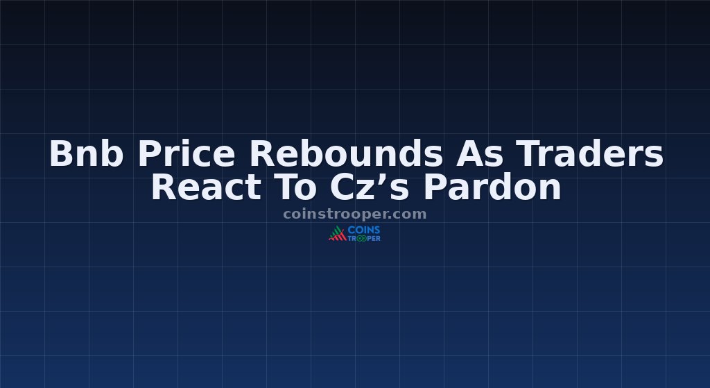 Bnb Price Rebounds As Traders React To Cz’s Pardon
