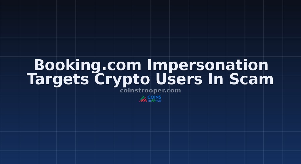 Booking.com Impersonation Targets Crypto Users In Scam