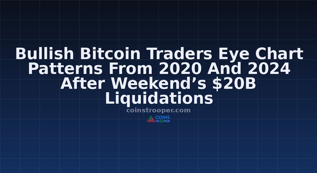 Bullish Bitcoin Traders Eye Chart Patterns From 2020 And 2024 After Weekend’s $20B Liquidations