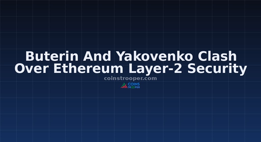 Buterin And Yakovenko Clash Over Ethereum Layer-2 Security