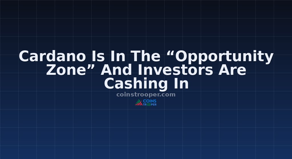 Cardano Is In The “Opportunity Zone” And Investors Are Cashing In