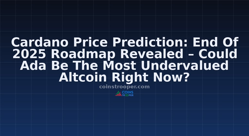 Cardano Price Prediction: End Of 2025 Roadmap Revealed – Could Ada Be The Most Undervalued Altcoin Right Now?