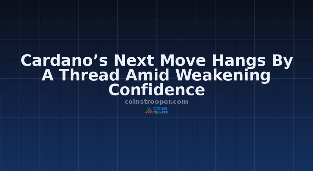 Cardano’s Next Move Hangs By A Thread Amid Weakening Confidence