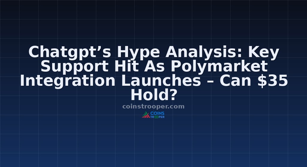 Chatgpt’s Hype Analysis: Key Support Hit As Polymarket Integration Launches – Can $35 Hold?
