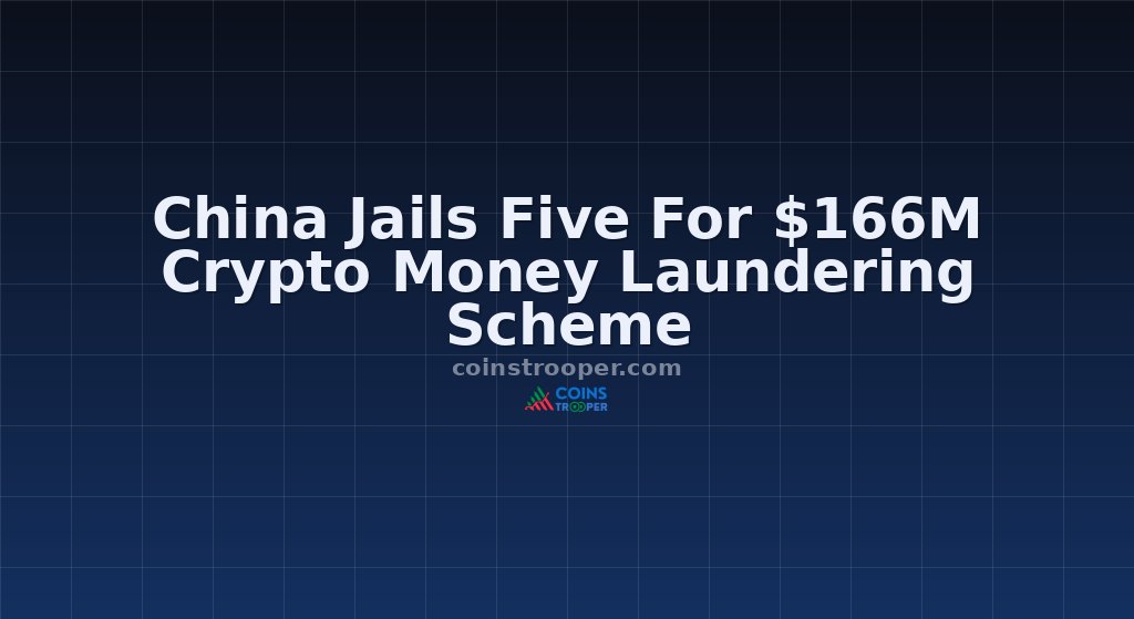 China Jails Five For $166M Crypto Money Laundering Scheme