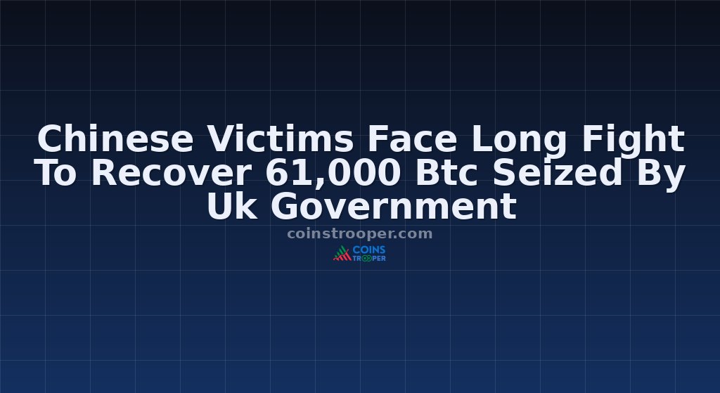 Chinese Victims Face Long Fight To Recover 61,000 Btc Seized By Uk Government