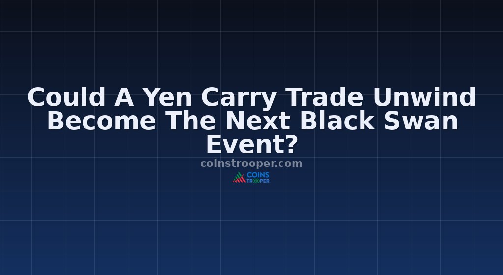 Could A Yen Carry Trade Unwind Become The Next Black Swan Event?